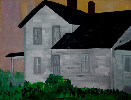 Farmhouse Ten (acrylic on canvas, 30 x 24 in.)