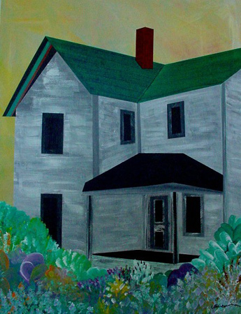 Farmhouse Twelve (acrylic on canvas, 24 x 30 in.)