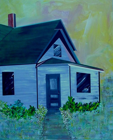 Farmhouse Seventeen (acrylic on canvas, 24 in. X 30 in.)