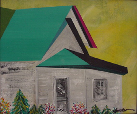 Farmhouse Twenty (acrylic on canvas, 10 x 8 in.)